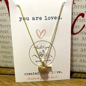 18 k plated necklace